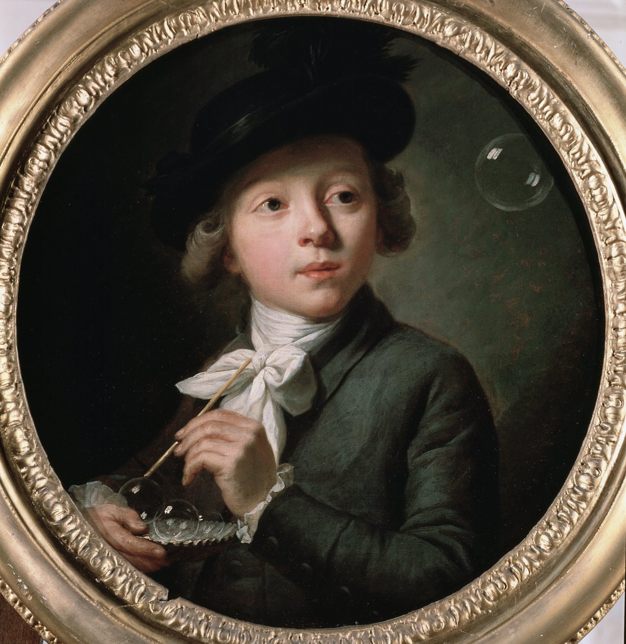 Szappanbuborékok vagy J. A. Laurens portréja. Melchior Wyrsch (1732-1798) festménye. 1784. Szépművészeti Múzeum Besanconban alkotó: Johann Melchior Joseph Wyrsch or Wursch
