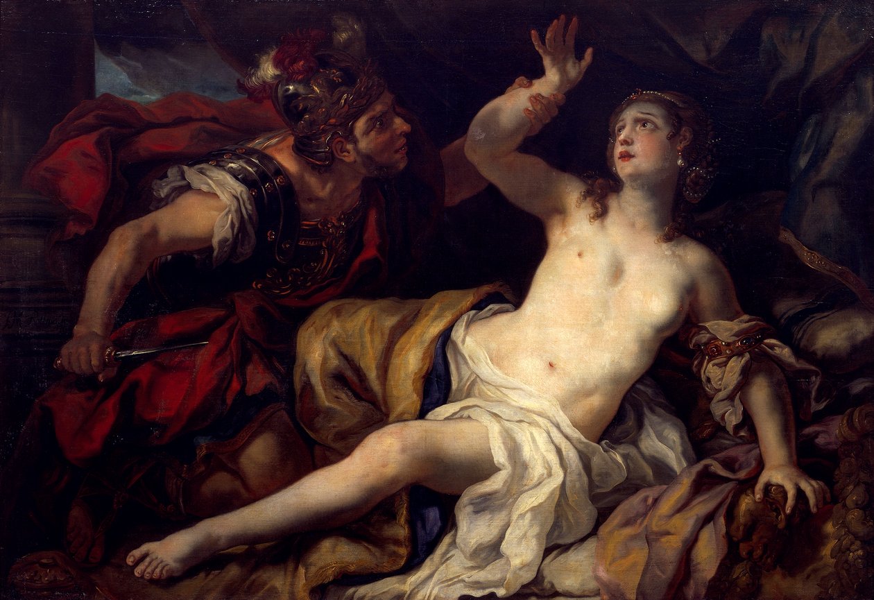 Tarquin és Lucretia alkotó: Johann Michael Rottmayr
