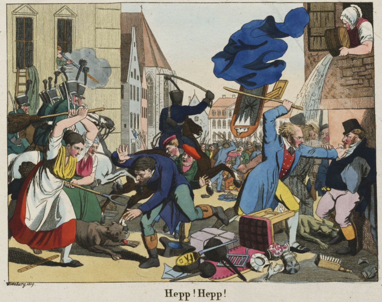 Hep Hep Krawalle 1819 alkotó: Johann Michael Voltz