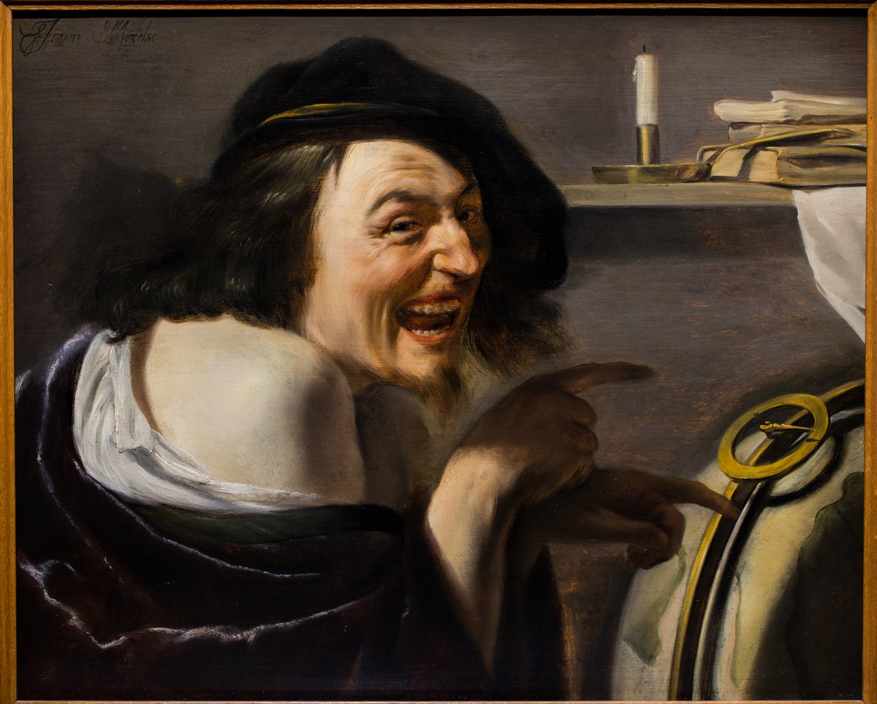 Démokritosz, 1620 körül (Olaj, fa) alkotó: Johann Moreelse