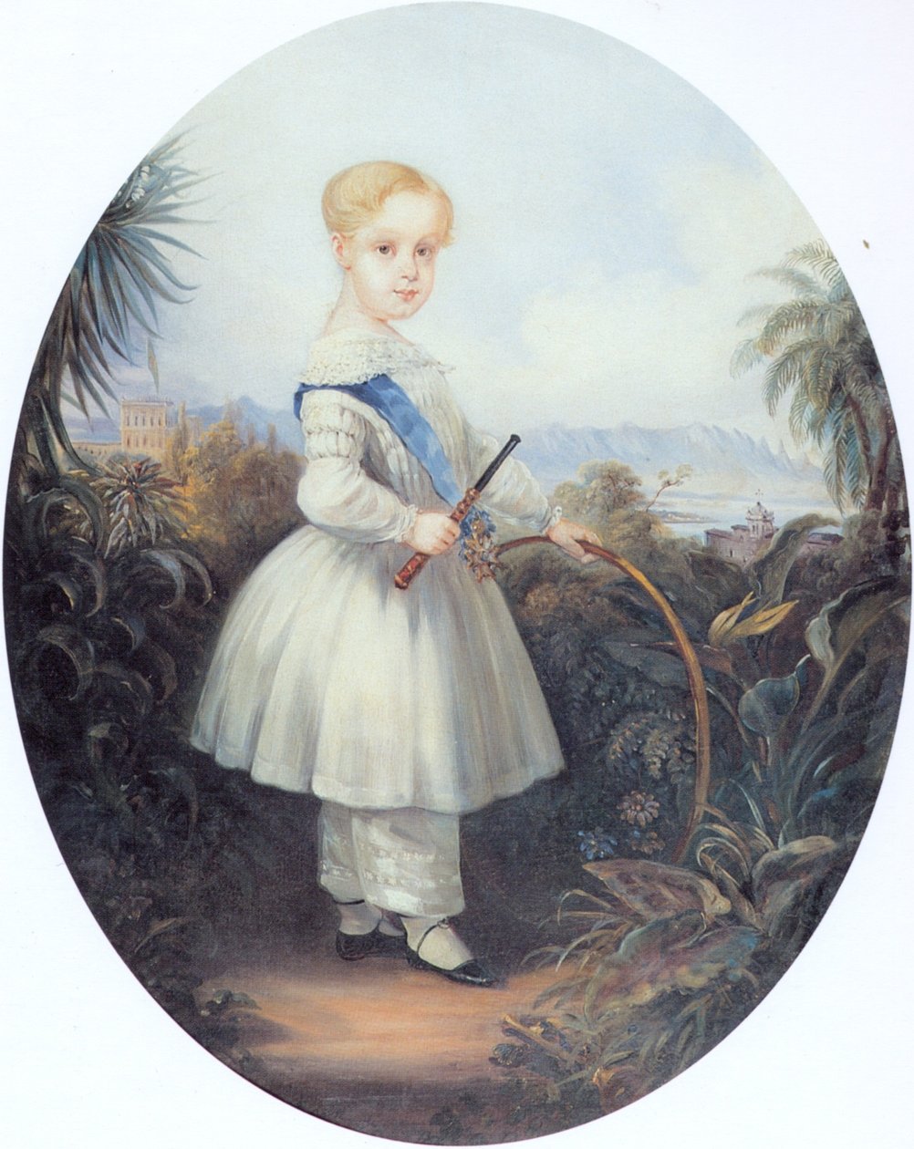 Afonso, Brazília császári hercege, Pedro II legidősebb fia. 1846. alkotó: Johann Moritz Rugendas