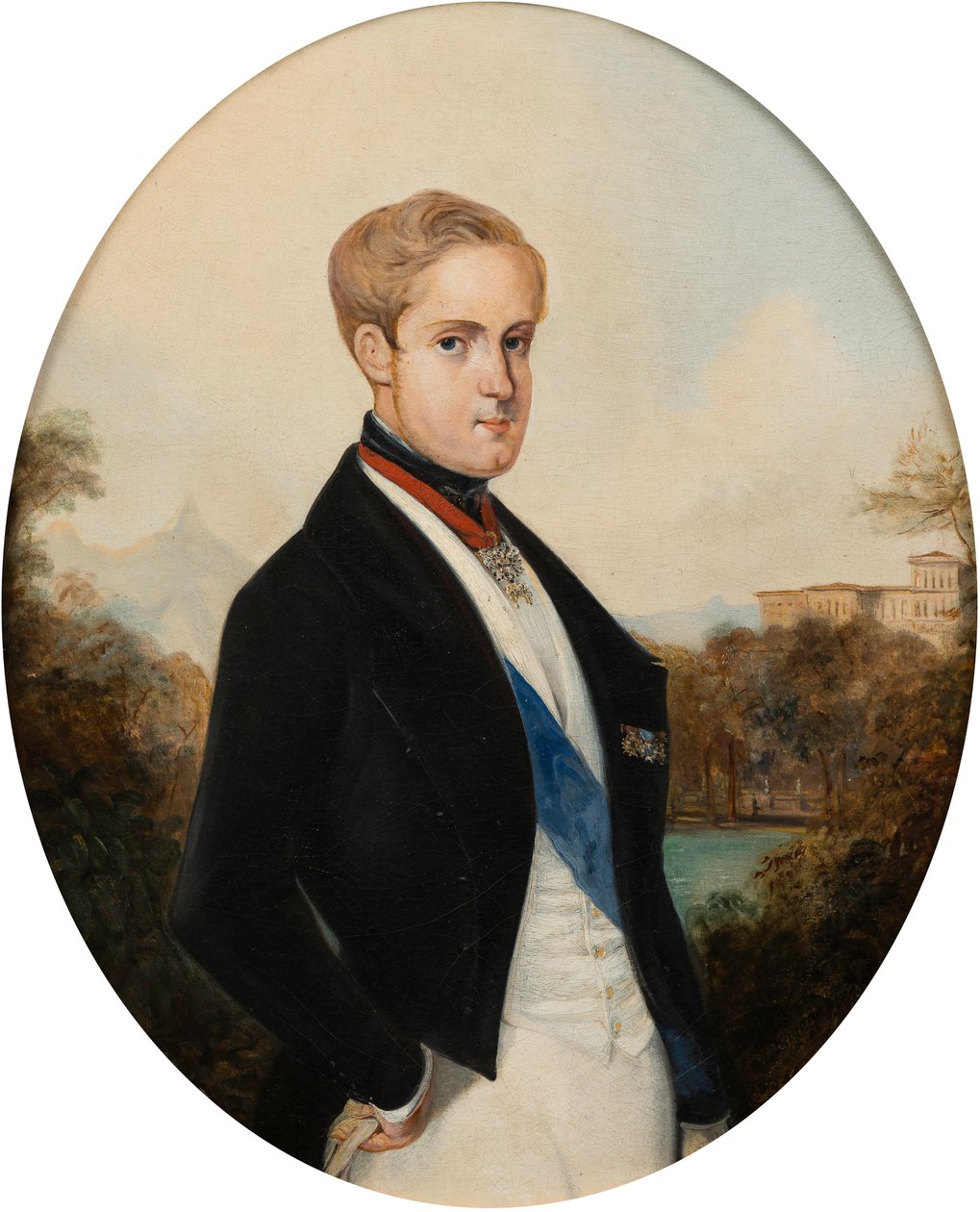 II. Péter brazil császár portréja 1825-1891, 1846. alkotó: Johann Moritz Rugendas
