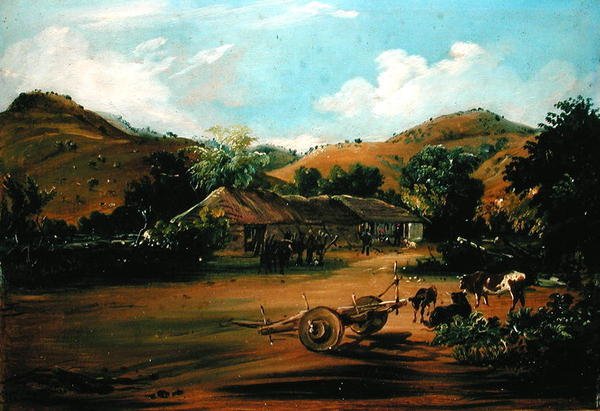 A festő a "La Huerta" farmon alkotó: Johann Moritz Rugendas