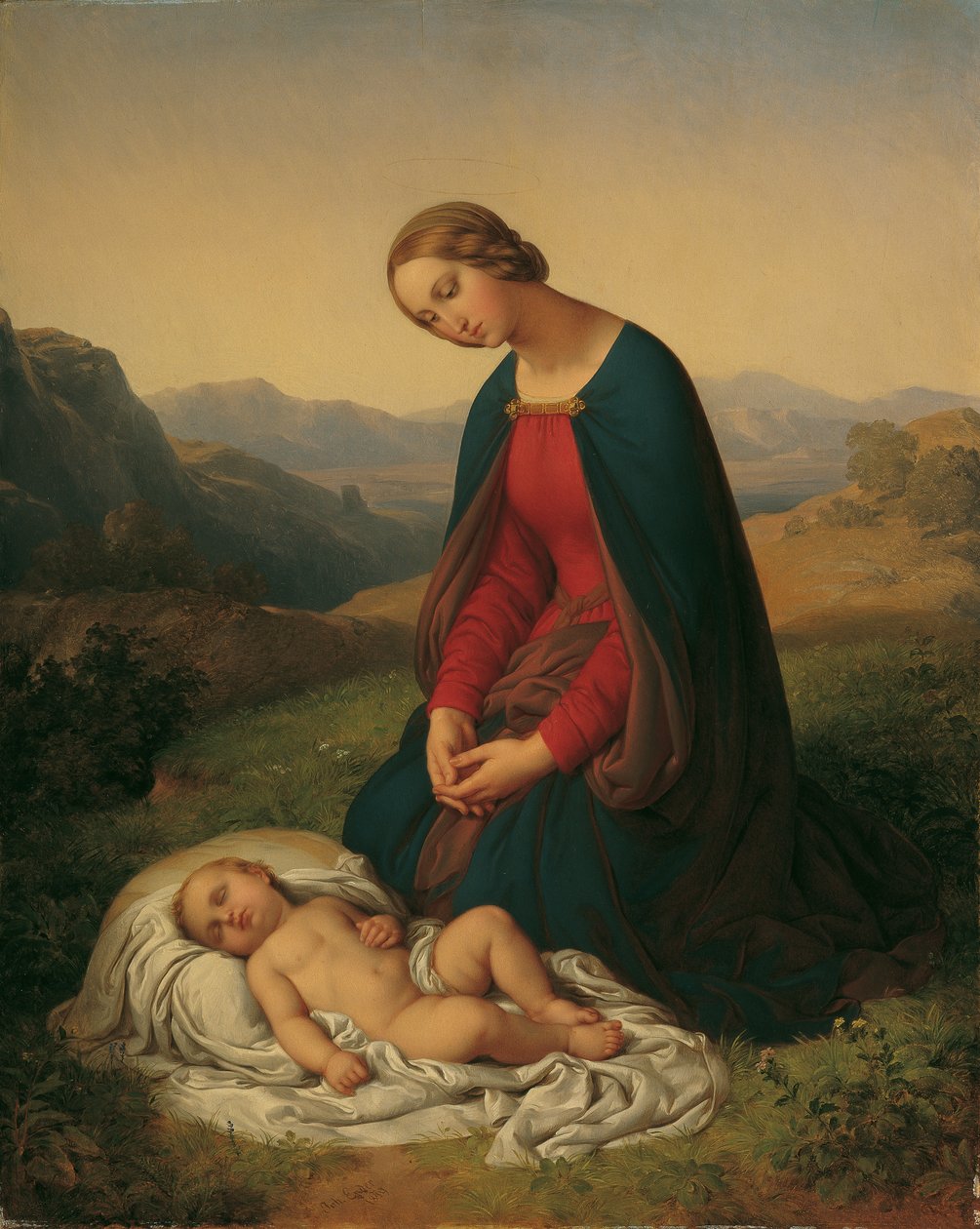 Mária imádja a gyermeket alkotó: Johann Nepomuk Ender