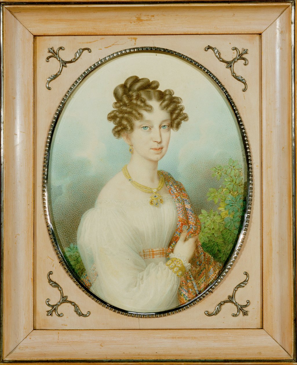 Marie-Louise Habsburg-Lothringen, I. Napóleon özvegye, Párma hercegnője ... (akvarell kartonra) alkotó: Johann Nepomuk Ender