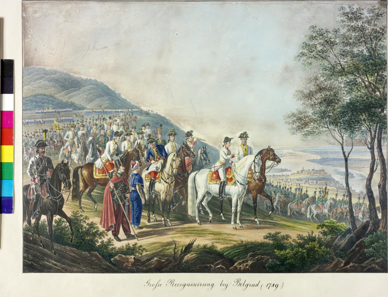 Ferenc főherceg Belgrád 1789-es ostroma alkotó: Johann Nepomuk Hoechle