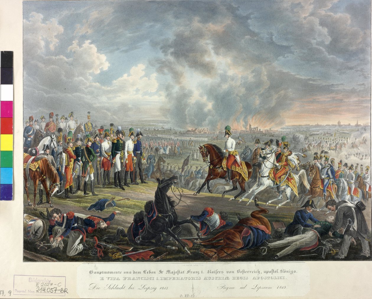 A nemzetek csatája Lipcsében 1813 alkotó: Johann Nepomuk Hoechle