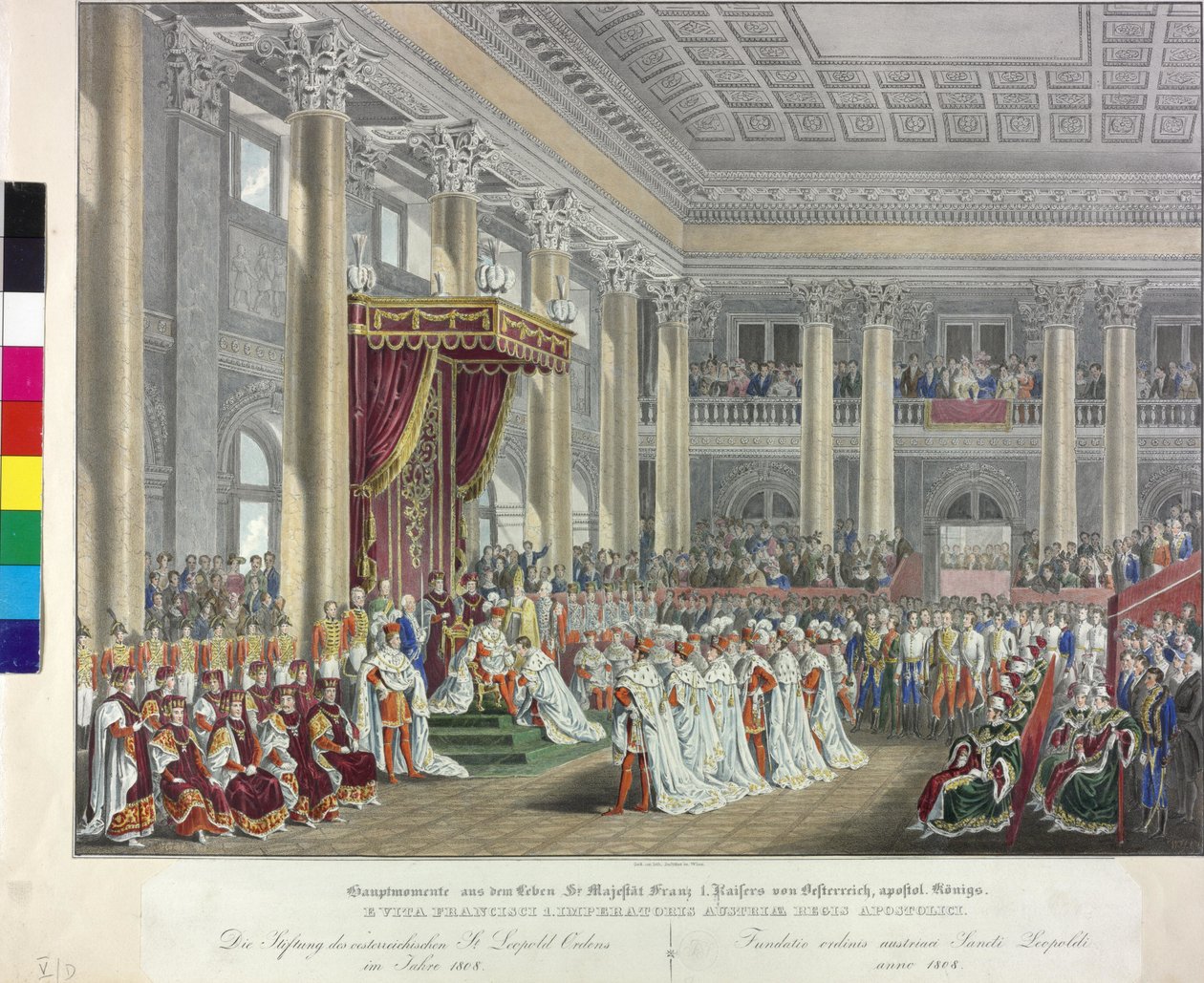 Az osztrák Leopold-rend adományozása 1808 alkotó: Johann Nepomuk Hoechle