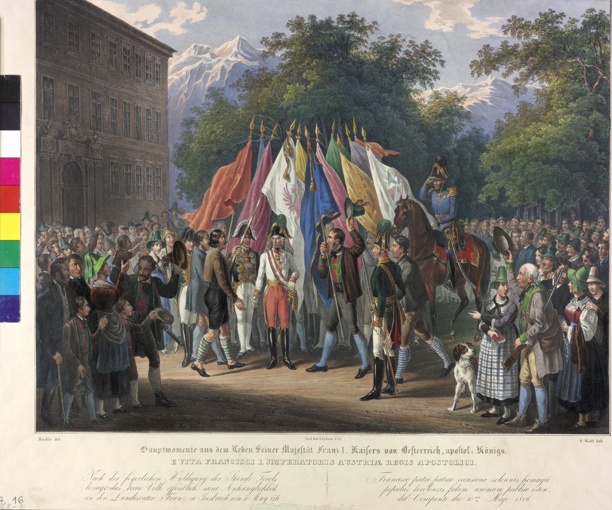 Örökös hódolat Tirolban 1816 alkotó: Johann Nepomuk Hoechle