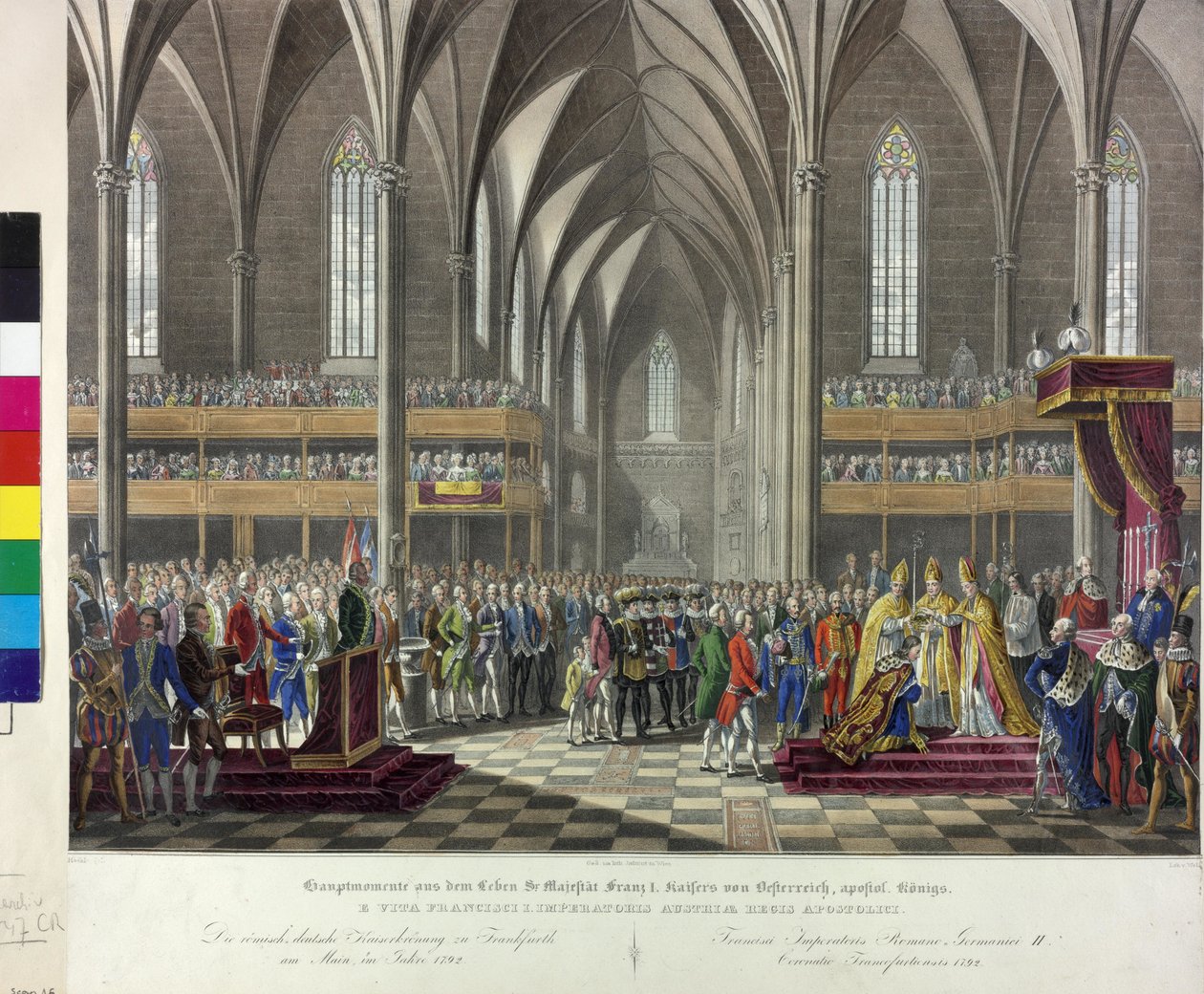 Császári koronázás 1792 alkotó: Johann Nepomuk Hoechle