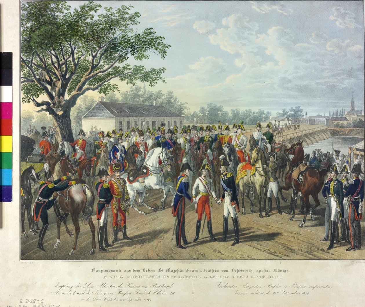 A szövetséges uralkodó fogadása Bécsben 1814-ben alkotó: Johann Nepomuk Hoechle