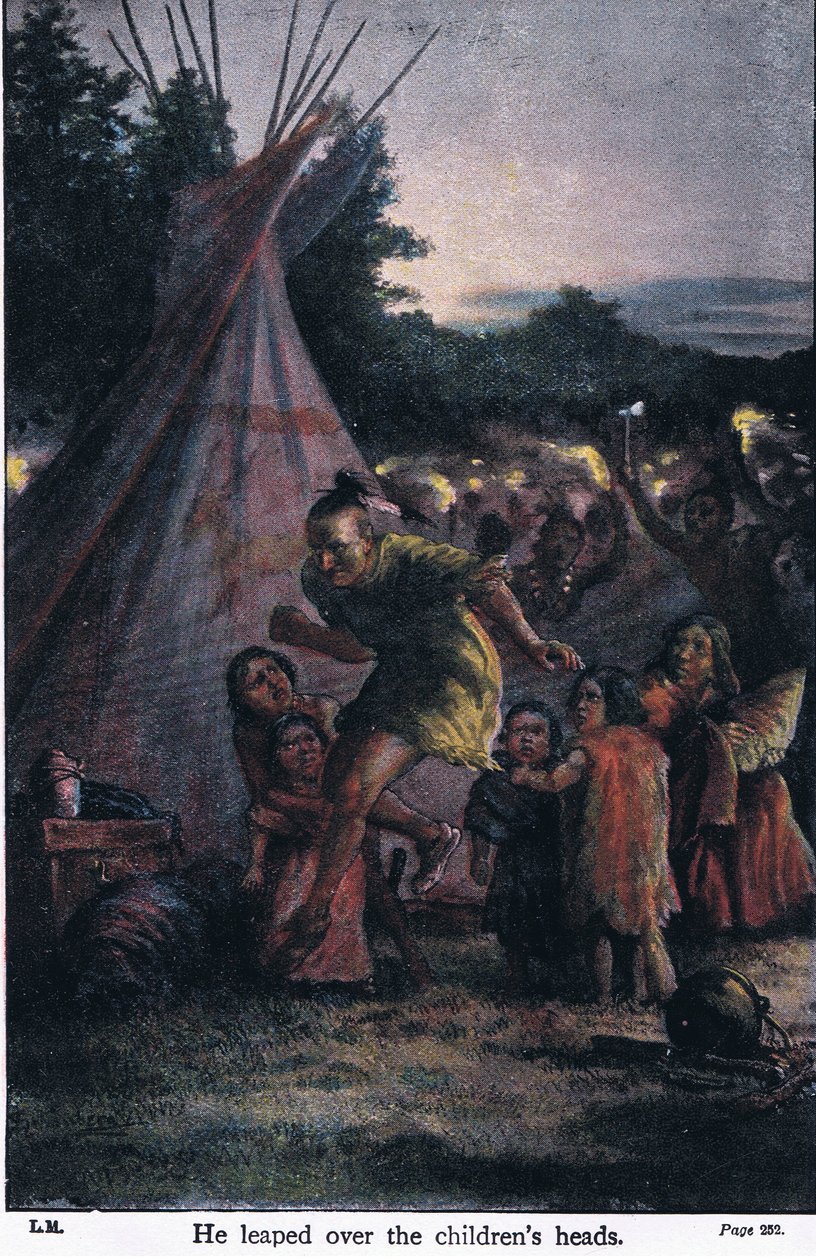 Átugrott a gyerekek feje fölött, 1910 alkotó: Johann Nepomuk Schonberg