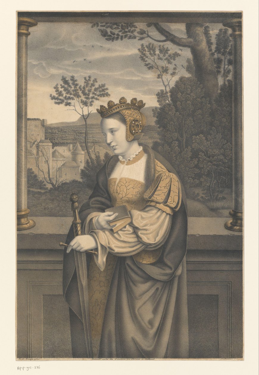 Szent Katalin Művek a Boisserée fivérek gyűjteményéből (sorozat címe) Galerie des Frères Boisserée (sorozat címe) alkotó: Johann Nepomuk Strixner