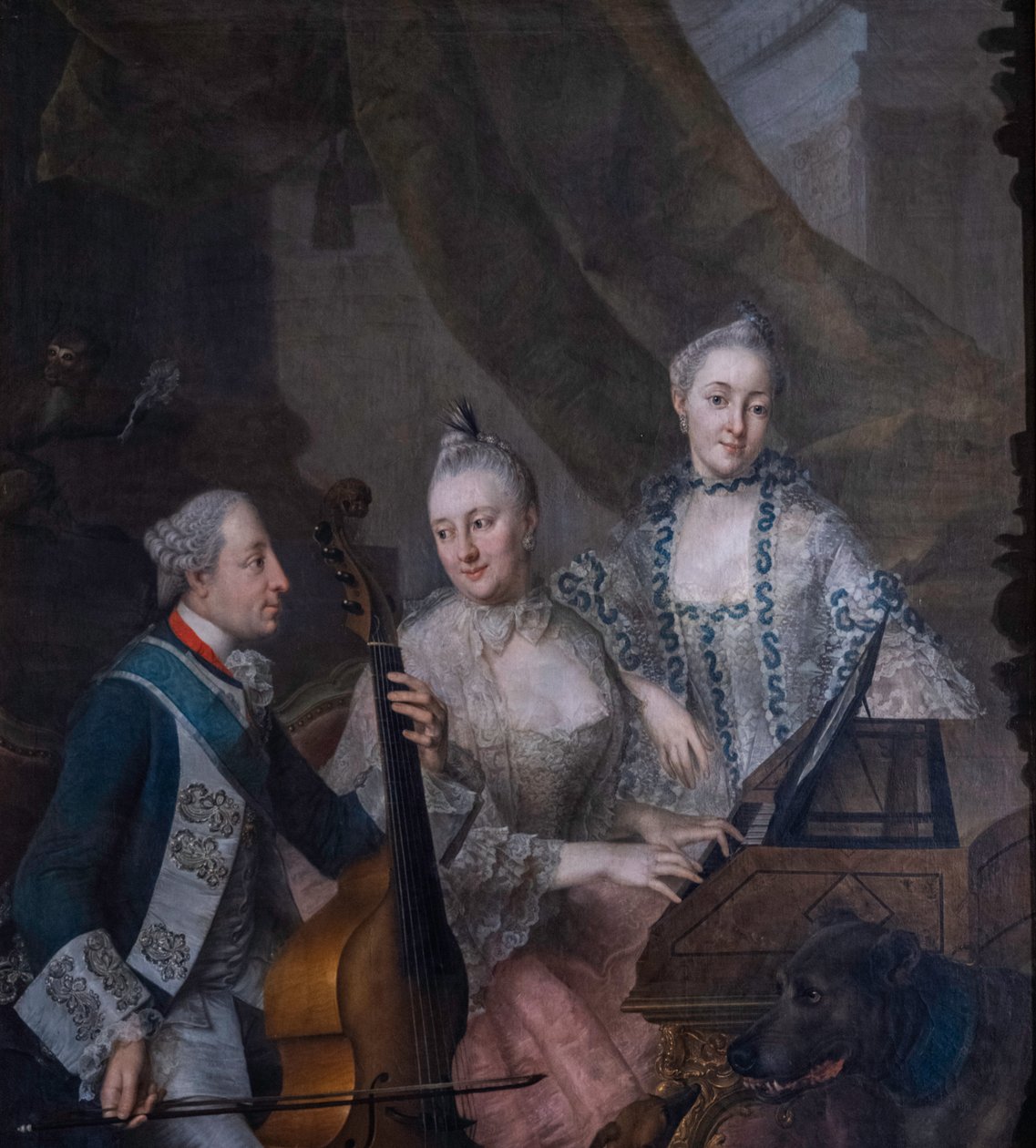 Német: III. Maximilián József választófejedelem feleségével és nővérével III. Maximilián József választófejedelem feleségével és nővérével alkotó: Johann Nikolaus Grooth