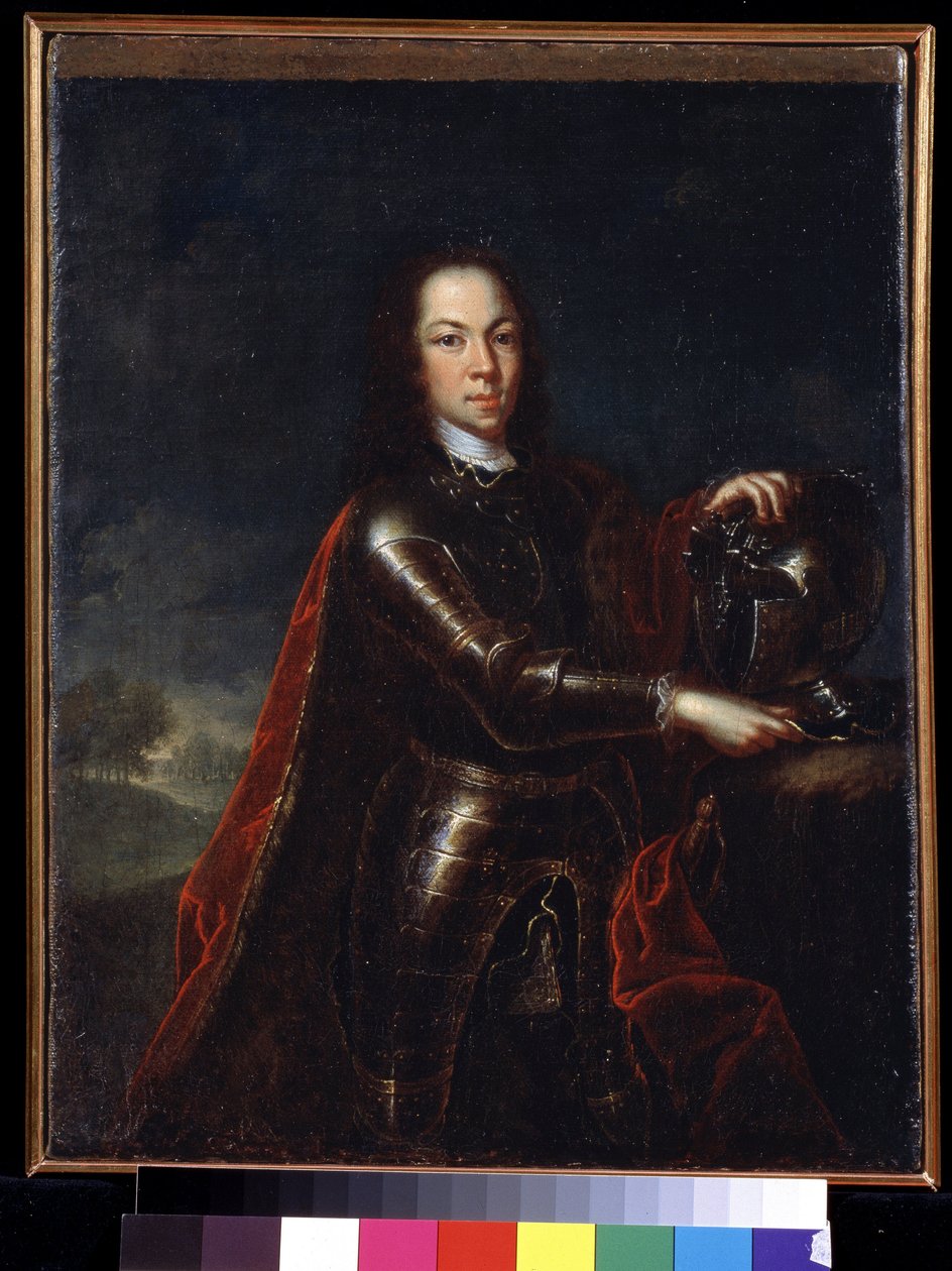 Alekszisz Petrovics Romanov (1690-1718) orosz portréja. (Oroszországi Carevics Alekszej Petrovics). Johann Paul Luedden (?-1739) festménye alkotó: Johann Paul (d.1739) Luedden