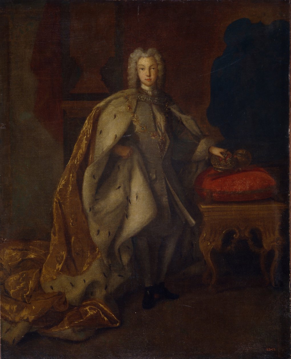 II. Péter orosz cár portréja 1715-1730, 1728 alkotó: Johann Paul Luedden