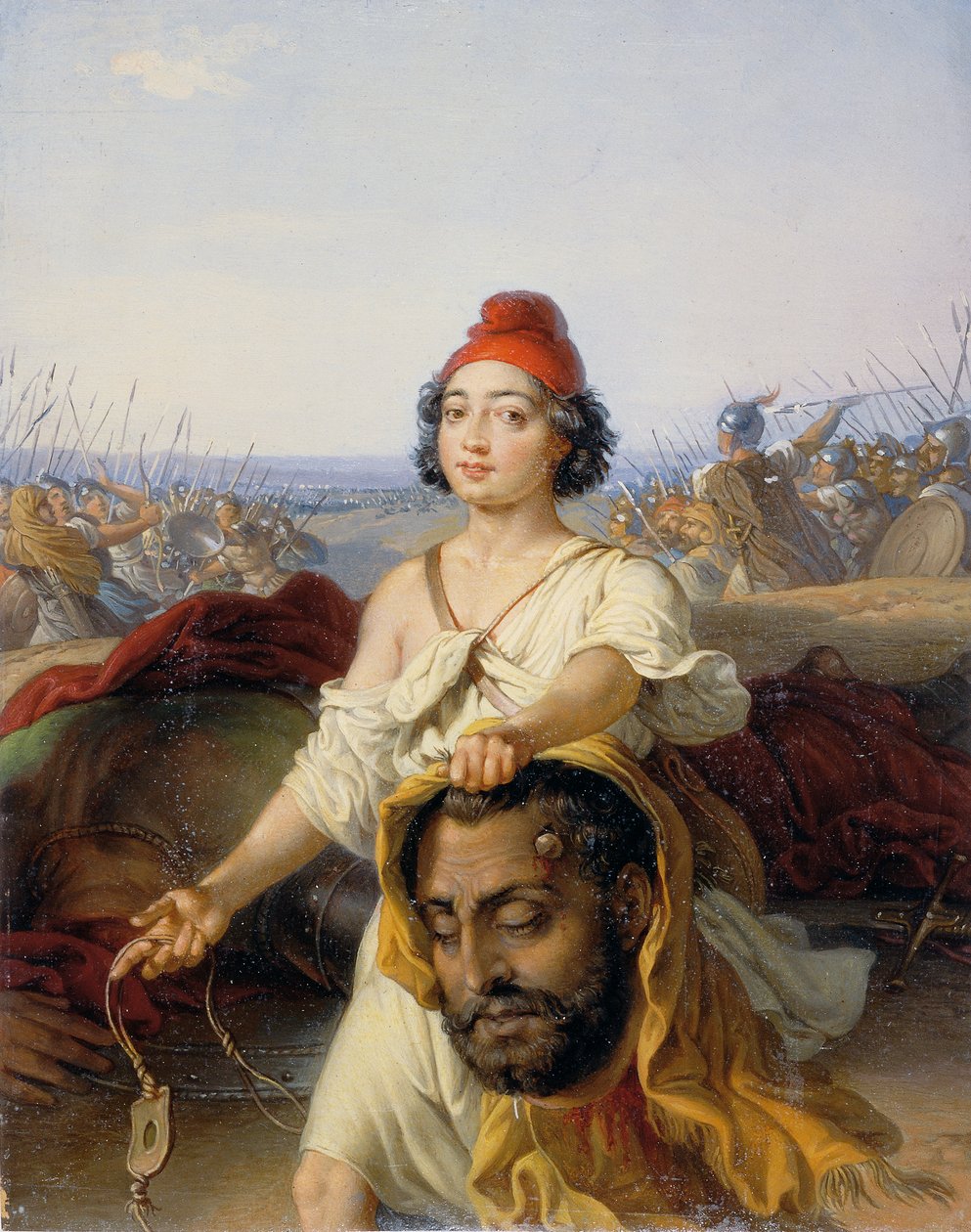 Dávid Góliát fejével alkotó: Johann Peter Krafft