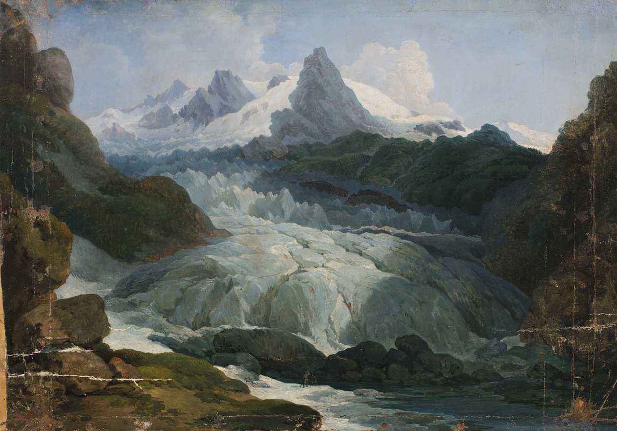 A Rhone-gleccser alkotó: Johann Peter Krafft