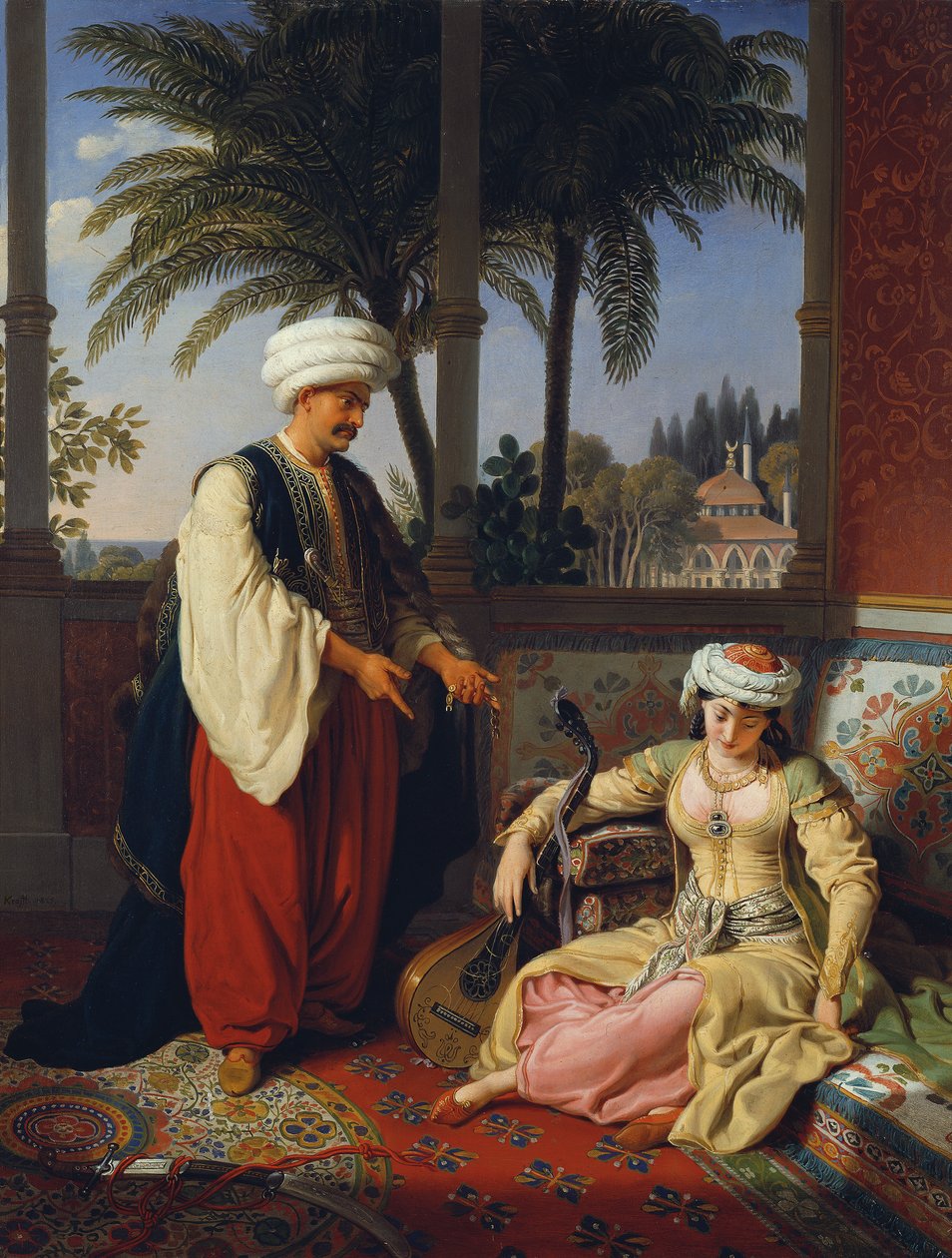 A török ​​("hűtlenség") alkotó: Johann Peter Krafft