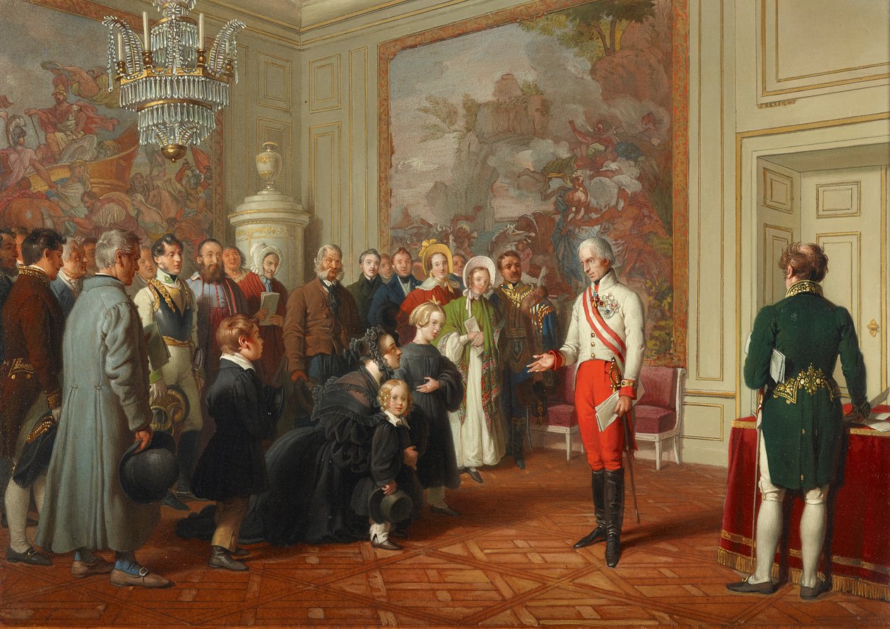 I. Ferenc császár általános audienciát adott alkotó: Johann Peter Krafft