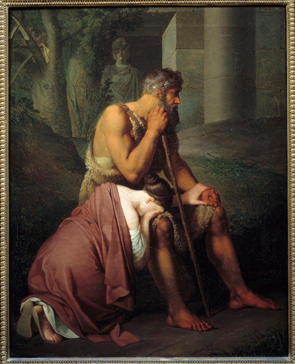 Johann Peter Krafft (1780-1856) Oidipusz és Antigon festménye (ec.all.) 1809 V. 0,53x0,66 m alkotó: Johann Peter Krafft