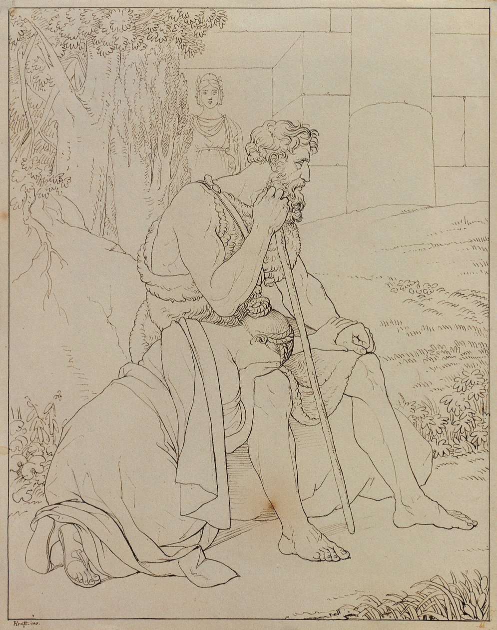 Oidipusz és Antigoné alkotó: Johann Peter Krafft