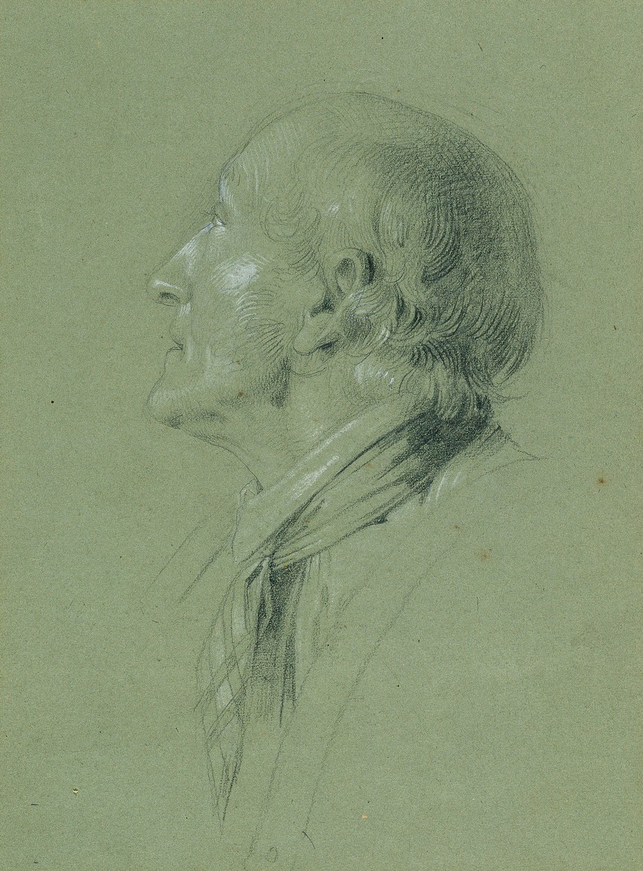 Portrétanulmány a "Landwehr ember hazatéréséhez" (1817) alkotó: Johann Peter Krafft