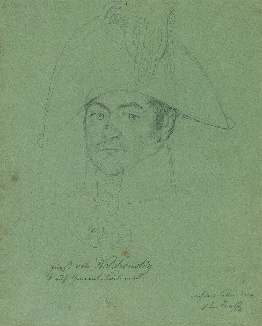 Péter Mihajlovics Volkonszkij herceg 1776-1852, 1814. alkotó: Johann Peter Krafft