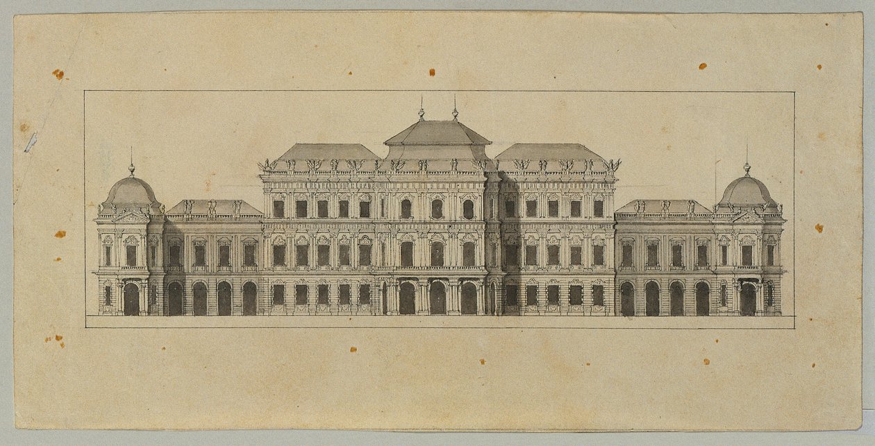 Tanulmány a Felső-Belvedere számára alkotó: Johann Peter Krafft