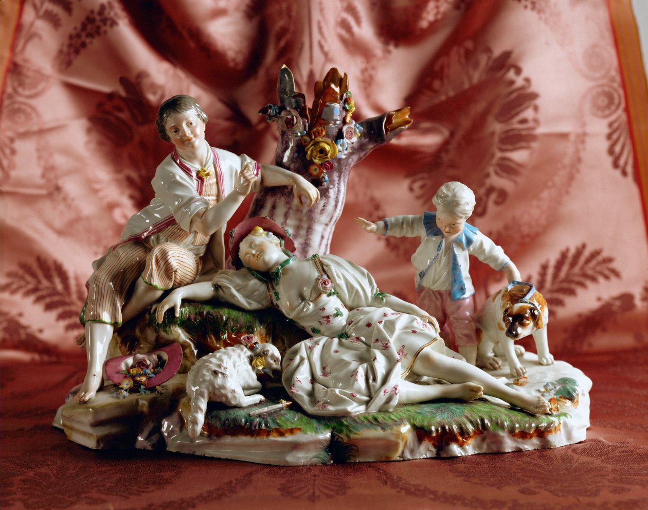 A pásztorlány alvása Hoechst gyártás alkotó: Johann Peter Melchior