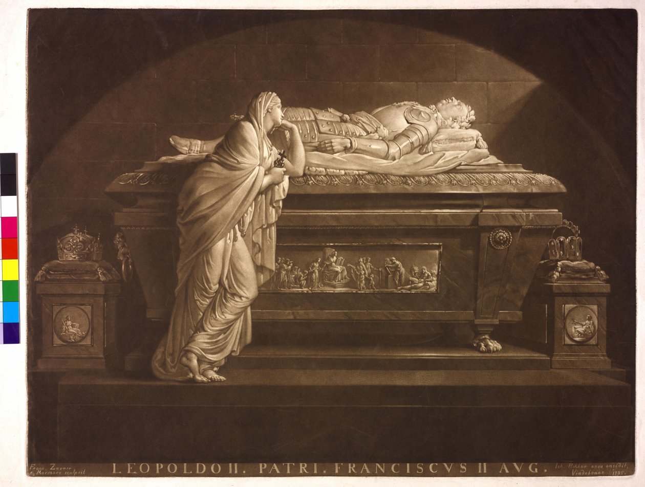 II. Leopold szent római császár alkotó: Johann Peter Pichler