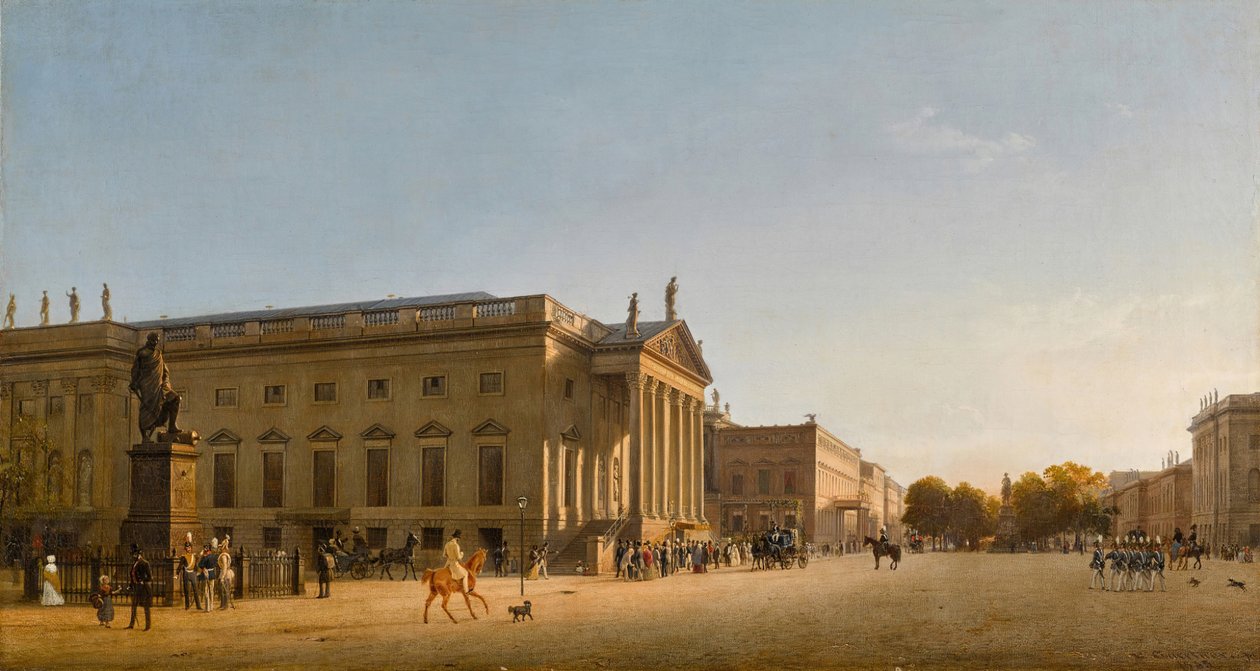 Királyi Opera, Unter Den Linden, 1845. alkotó: Johann Philipp Eduard Gaertner
