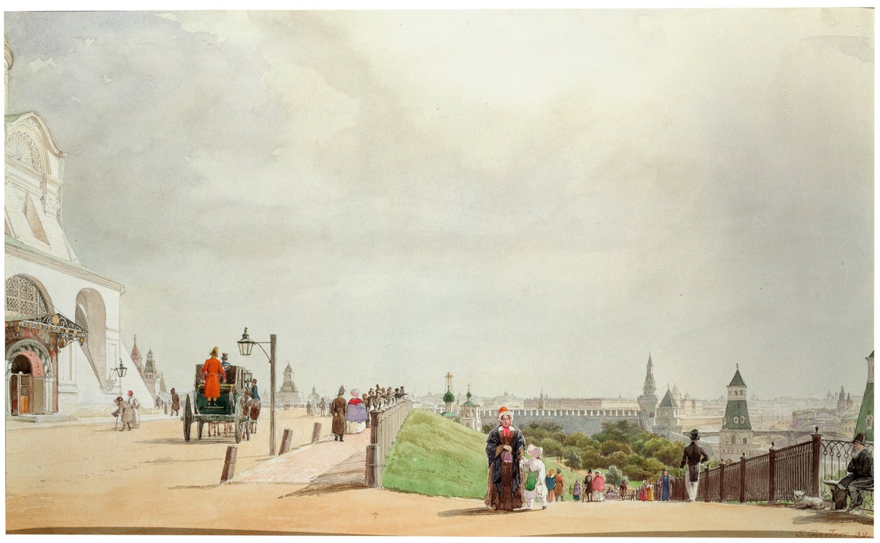 A moszkvai Kremlben, 1839. alkotó: Johann Philipp Eduard Gartner