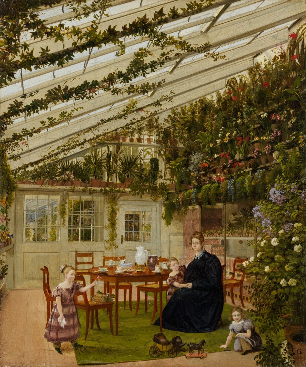 Westfal úr családja a Konzervatóriumban, 1836 alkotó: Johann Philipp Eduard Gartner