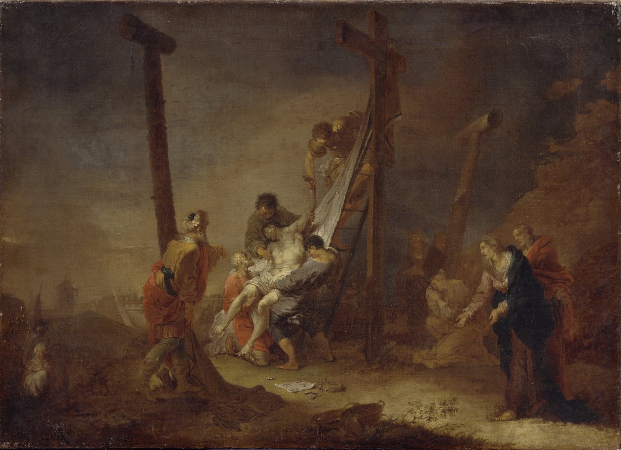 A keresztről való leszállás alkotó: Johann Rosso Januarius Zick
