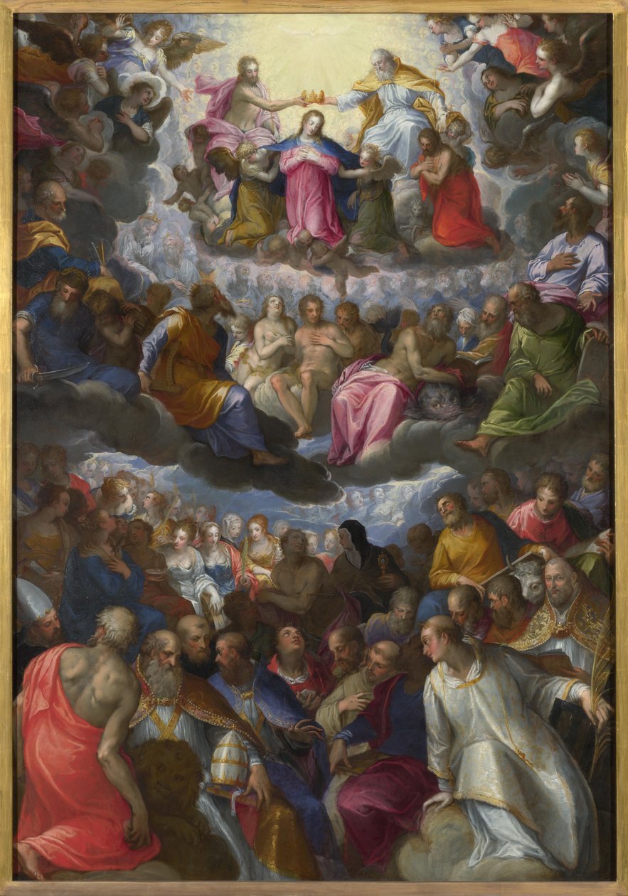 A Szűzanya koronázása, c. 1598 alkotó: Johann Rottenhammer