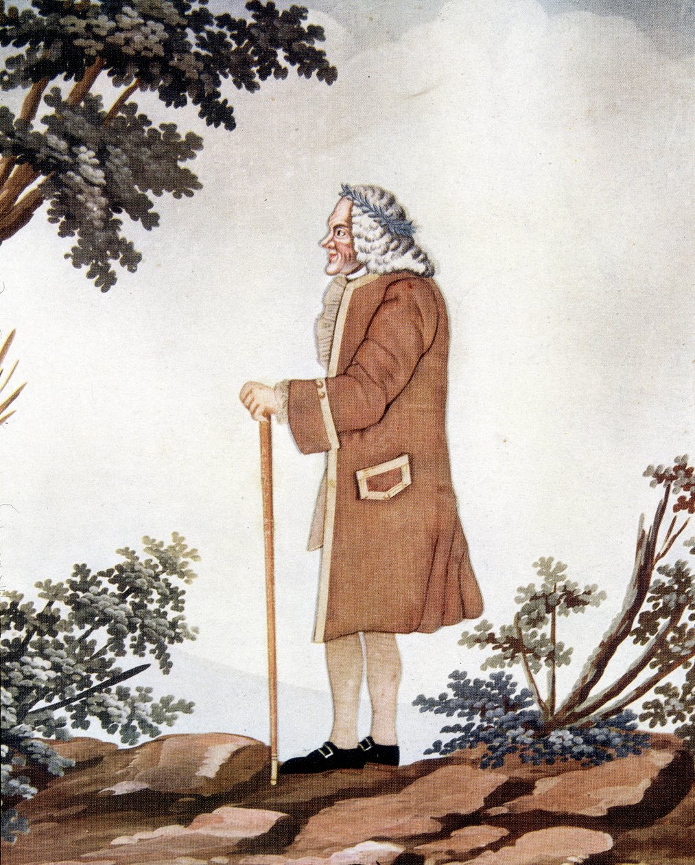 Voltaire francia író (1694-1778) portréja – a genfi Johann Hubernek tulajdonított „gouache és selyem” színben alkotó: Johann Rudolph the Elder (attr.to) Huber
