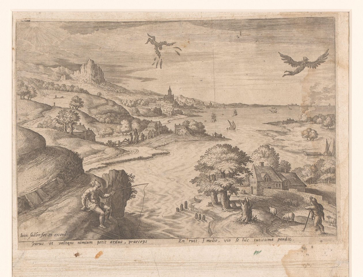 Táj Nárciszszal alkotó: Johann Sadeler (I) (attributed to)