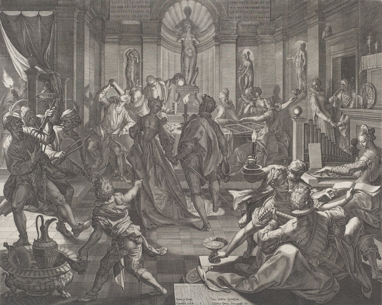 Örömház, 1588. alkotó: Johann Sadeler I
