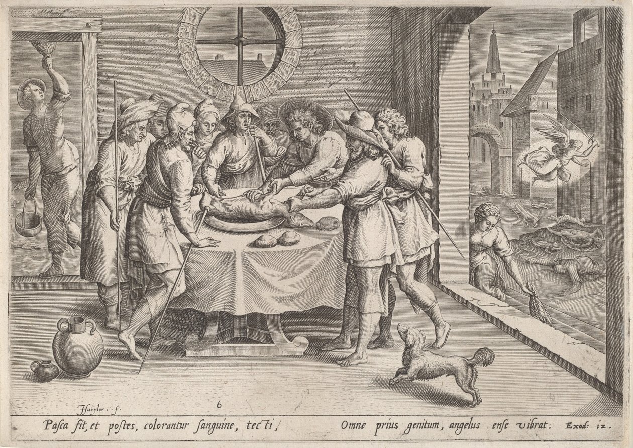 Felkészülés a húsvétra, 1585 körül. alkotó: Johann Sadeler I