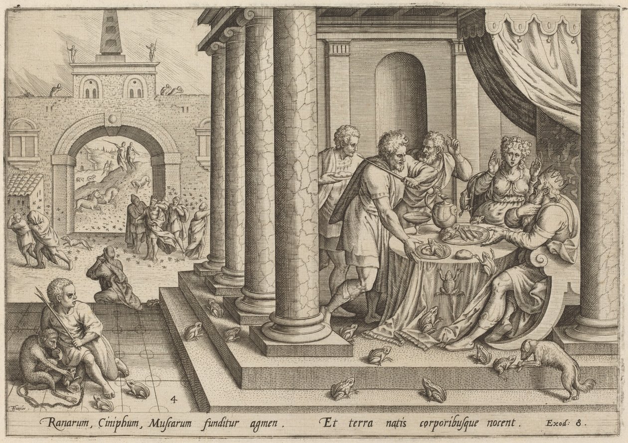 A békapestis, 1585. alkotó: Johann Sadeler I