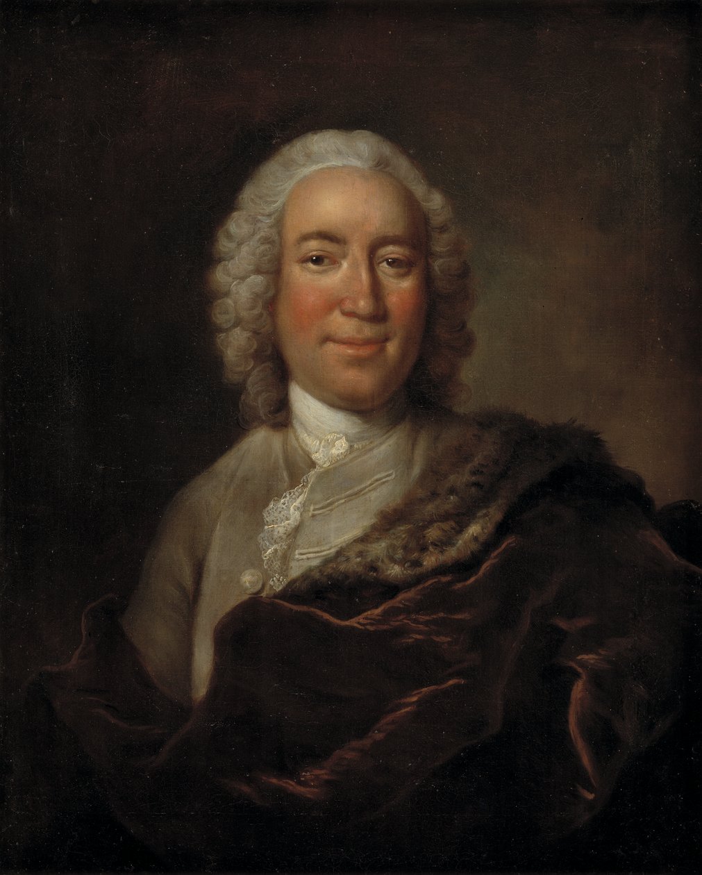 Gerhard Morell, a Dán Királyi Kunstkammer kurátora (olaj, vászon) alkotó: Johann Salomon (after) Wahl