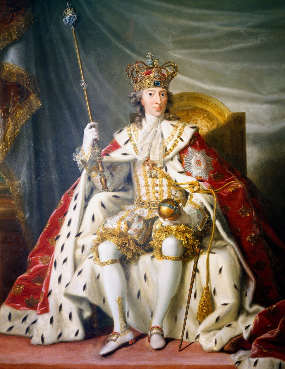 A dán keresztény VI. portréja (Koppenhága alkotó: Johann Salomon Wahl