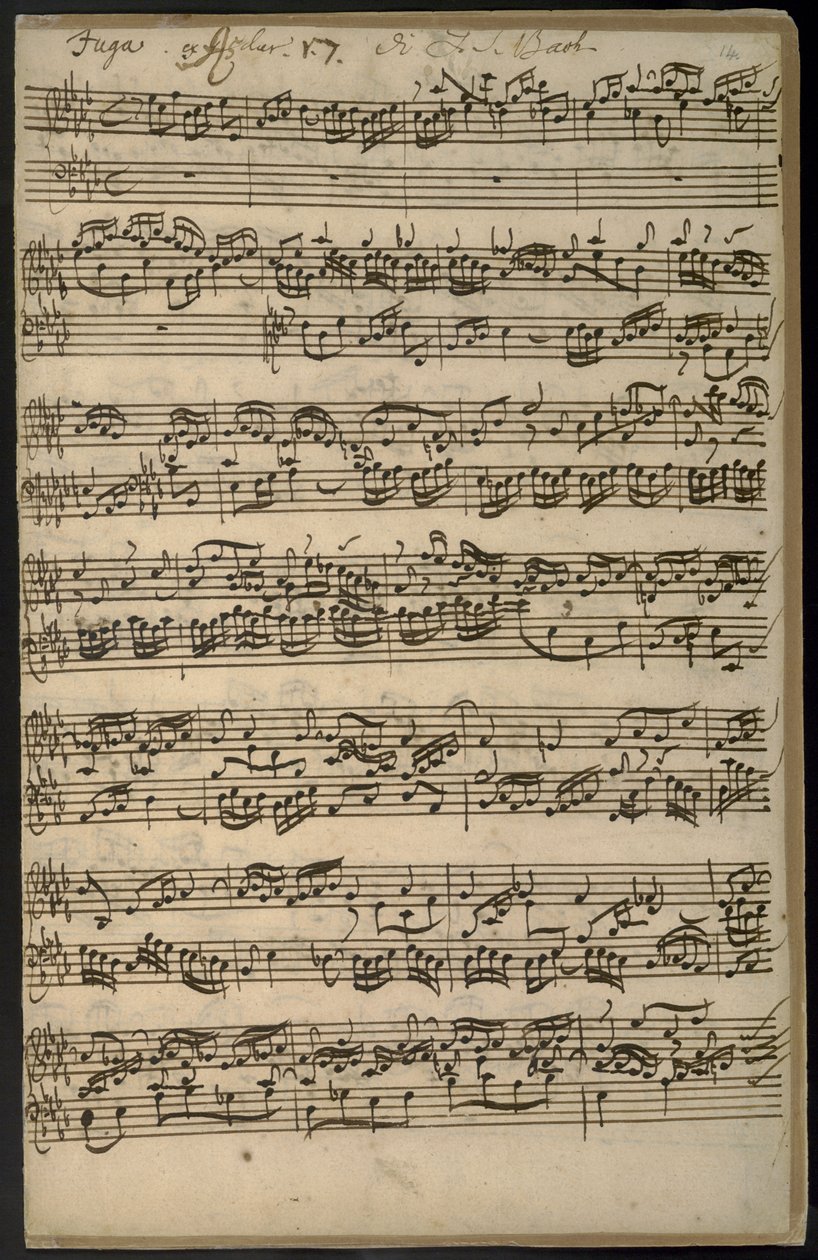 Adja hozzá MS 35021, f.14 Prelude 17 è fuga, a „Das Wohltemperierte Clavier”-ből alkotó: Johann Sebastian Bach