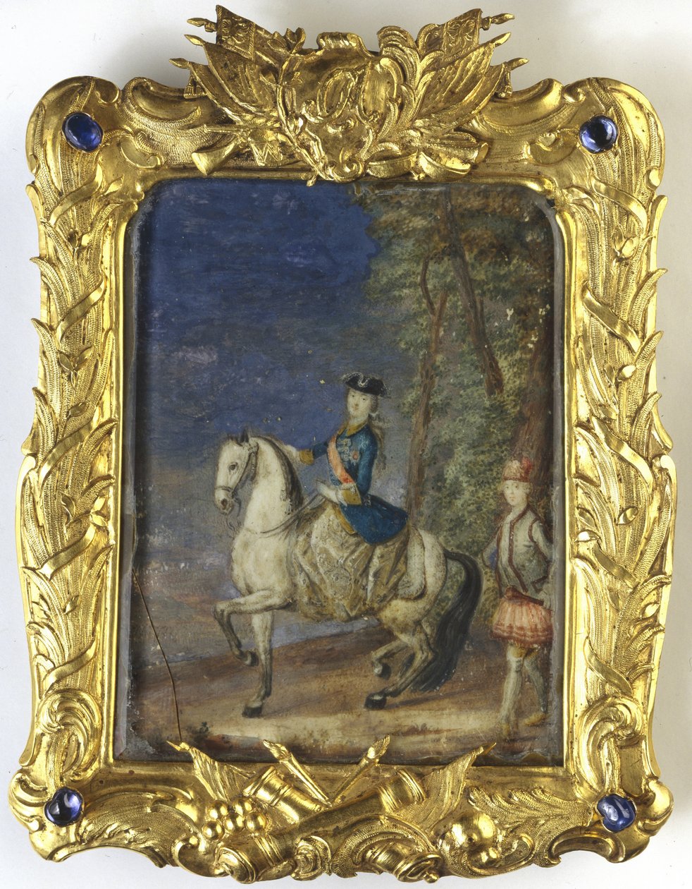 II. Katalin császárné lovas portréja 1729-1796 alkotó: Johann Stenglin