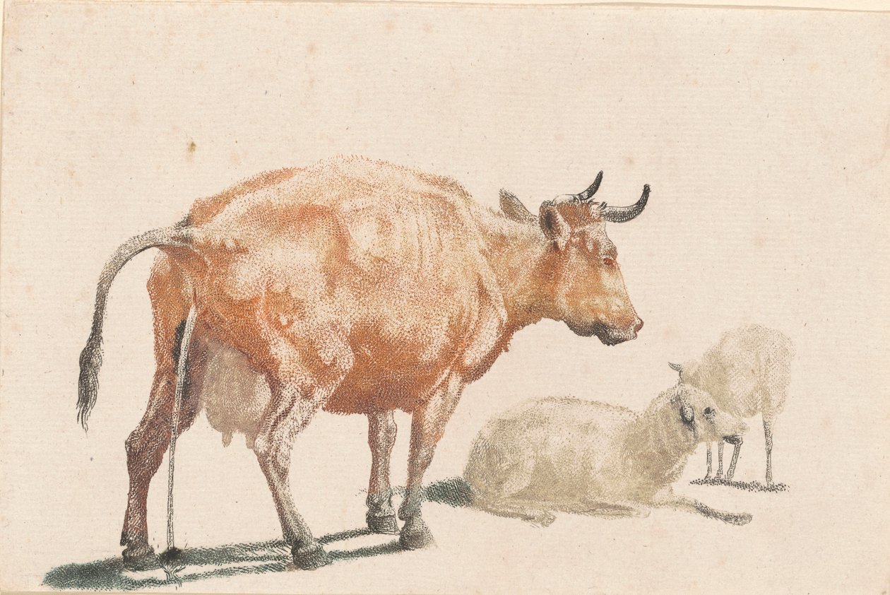 A Pissing Tehén alkotó: Johann Teyler, after Paulus Potter