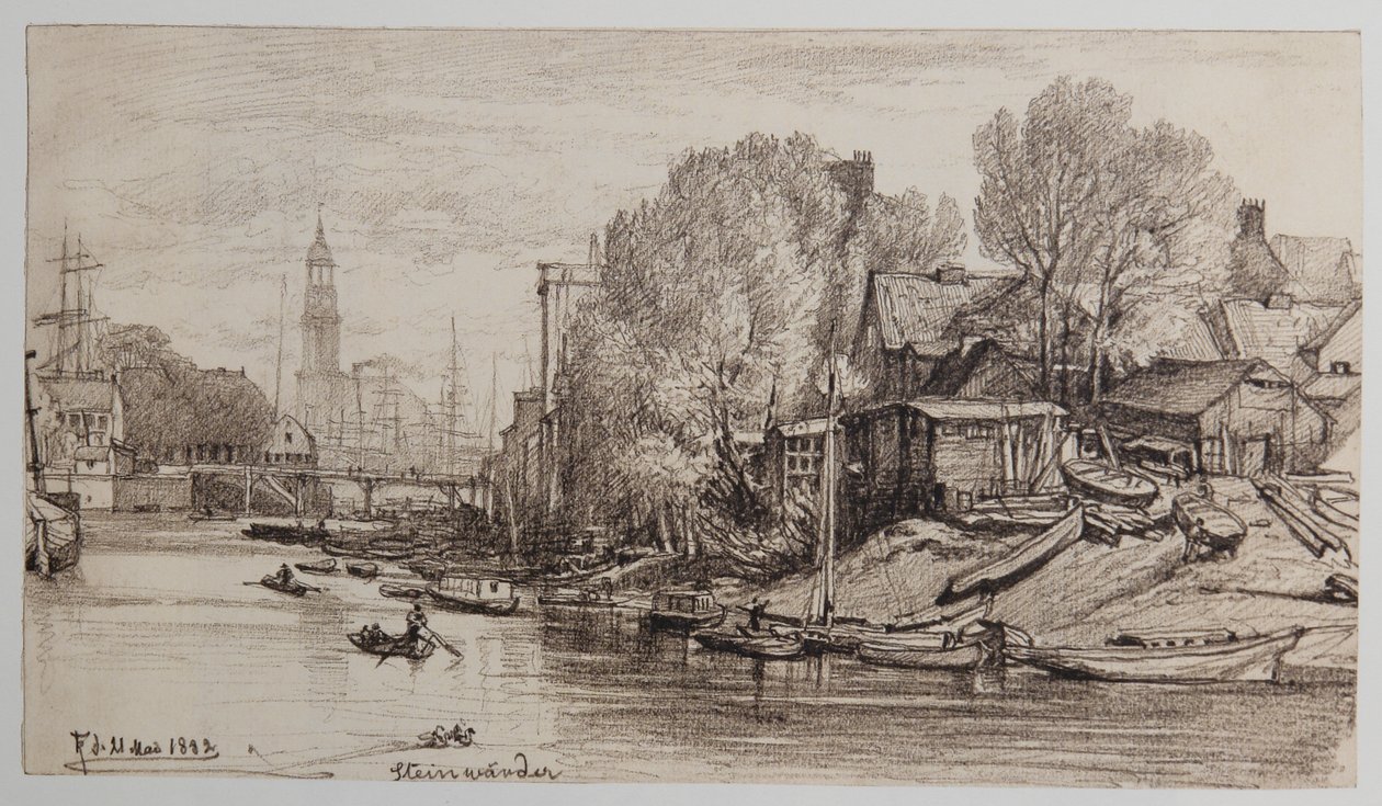 Steinwerder 21-05-1882 alkotó: Johann Theobald Riefesell