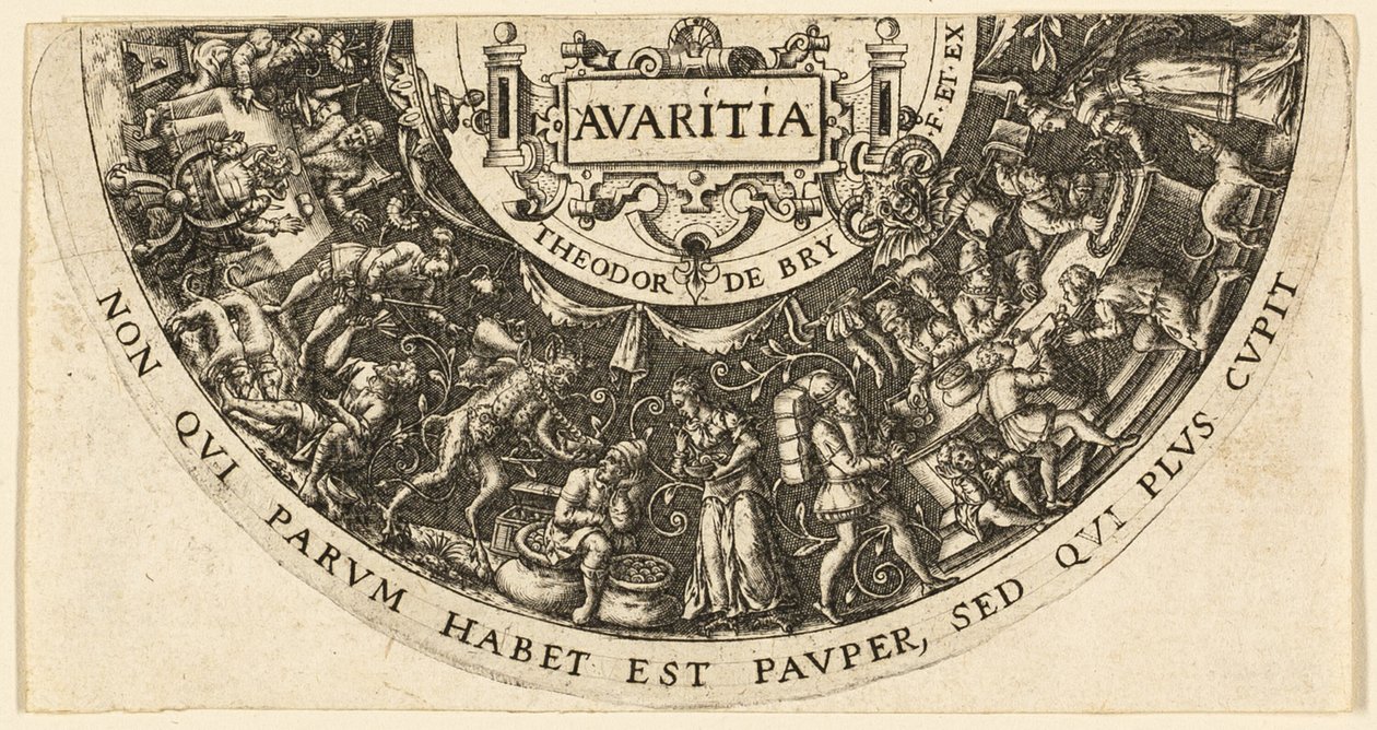 Kapzsiság alkotó: Johann Theodor de Bry