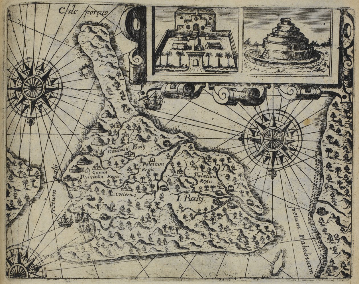 Bali Island (Indonézia), a Bali-sziget hamisítványa alkotó: Johann Theodor de Bry