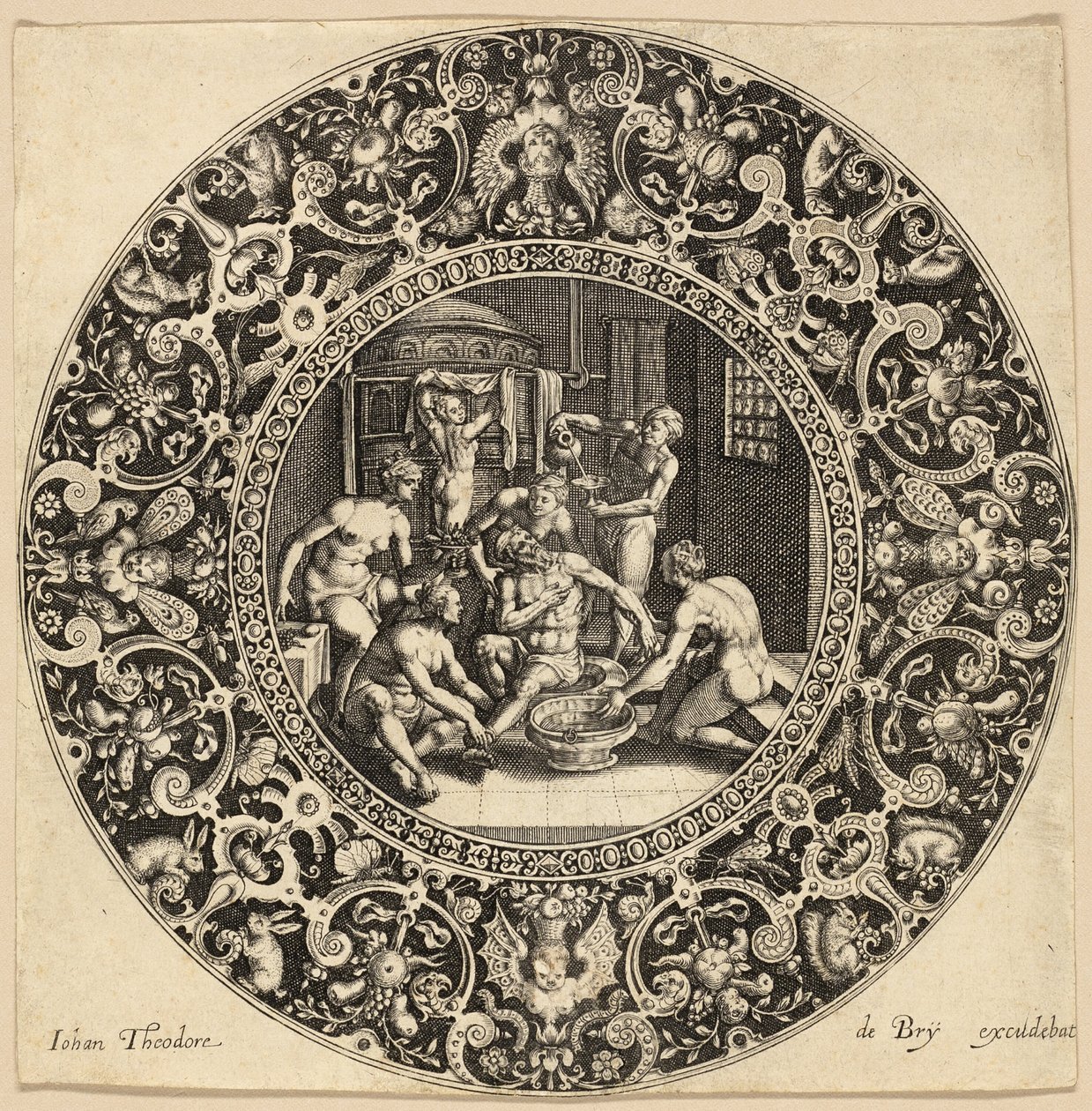 Sardanapalus fürdő alkotó: Johann Theodor de Bry